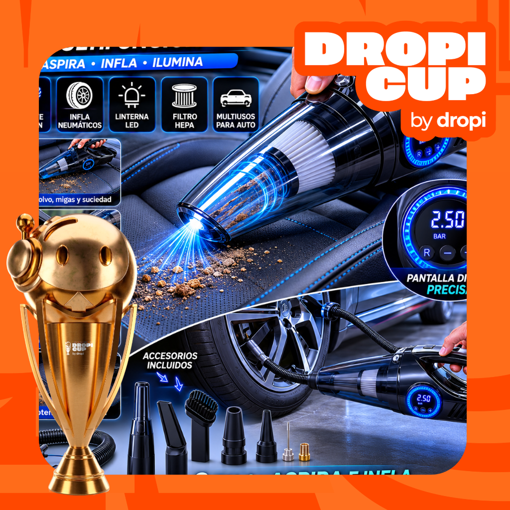 Aspiradora Portatil Automovil Dropi Cup